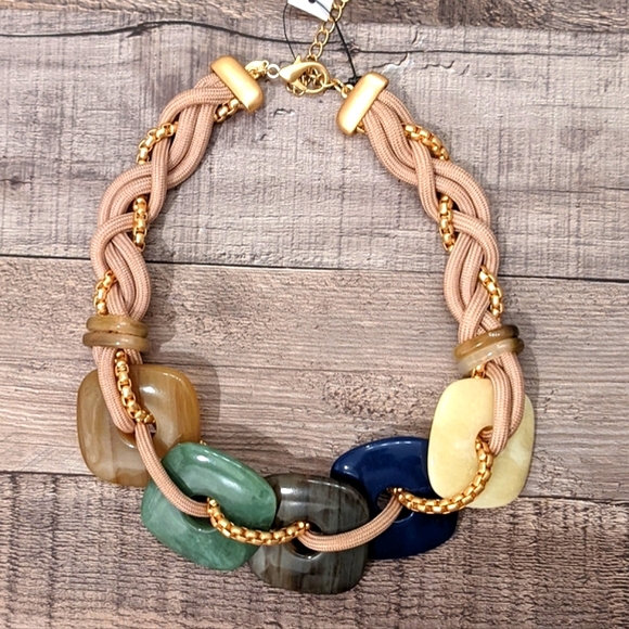 Chico's Geometric Chunky Victoria Necklace - Picture 4 of 4